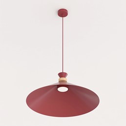 Lampa Wisząca OLIVO 1L Burgundowy