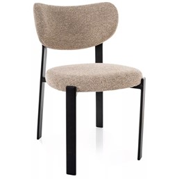 Krzesło RIN Beż/Czarny Mat