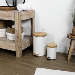 Zestaw 2 Koszy na Śmieci Biały