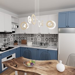 Lampa Wisząca SKIVA 4 Biały