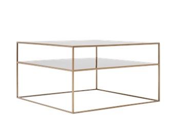 Stół Kawowy Tensio 2 Floor Metal 80x80 Złoty