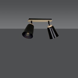 Lampa Sufitowa ATLAS 2 Czarny