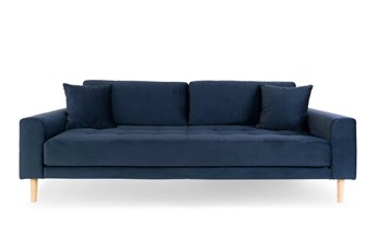 Sofa Trzyosobowa LIDO Granatowy/Naturalny