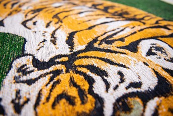 Dywan POP Tiger Green On Fire Round 9388 240x240 cm