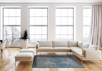 Dywan MEDALLION Grey Turquoise 8255 240x340 cm