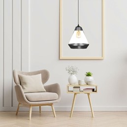 Lampa Wisząca ALFIE 1 Srebrny