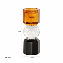 Świecznik LUPIN Pomarańczowy