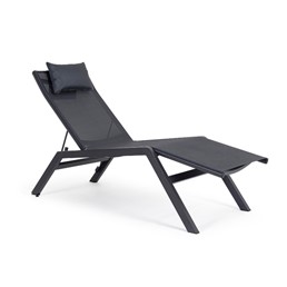 Leżak Ogrodowy KRION Czarny