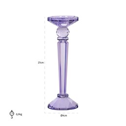 Świecznik MICA Fioletowy