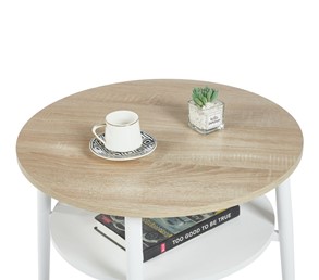 Ława L14-FX fi60 Dąb Sonoma/Biały