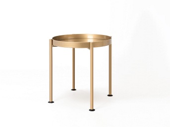 Stół Kawowy Hanna Metal 1F 40x45 Złoty