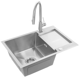 Zlewozmywak Stalowy PAUL Nikiel Szczotkowany