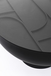 Stolik Kawowy ARCHIE Fi70cm Czarny