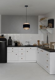 Lampa Wisząca GATO K-5230 Czarny/Beżowy