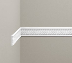 Listwa Naścienna Zdobiona LNZ-06 Flex 235 cm Biały