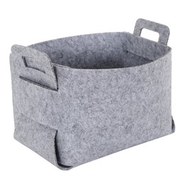 Kosz/Pudełko z Filcu M Składany Szary