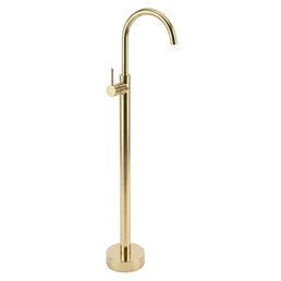 Bateria Umywalkowa Podłogowa LUNGO Złoty