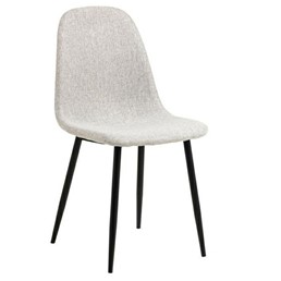 Krzesło CELIA Szary Jasny/ Czarny