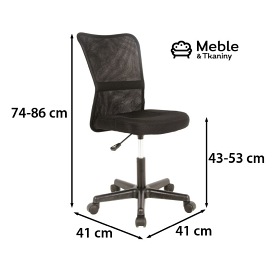 Fotel Obrotowy Q-121 Czarny