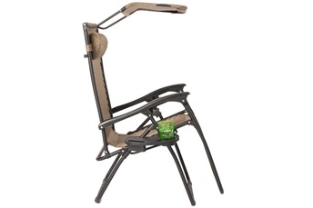 Leżak Ogrodowy z Daszkiem Zero Gravity Aruba Brązowy