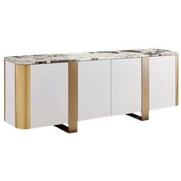 Komoda STILIG ST921 Biały/Złoty