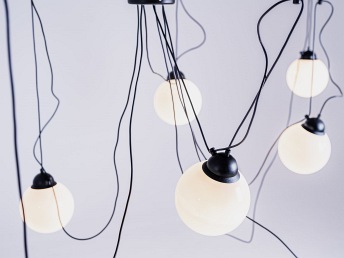 Lampa Wisząca Glass M 7 20 Czarny