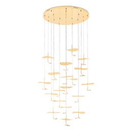 Lampa Wisząca LEAFS DISC Złoty