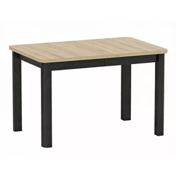 Stół Rozkładany OSKAR (200-120)x80cm Dąb Artisan/Czarny Mat