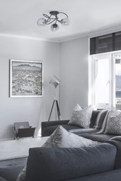 Lampa Sufitowa RUBI K-5116 Czarny/Grafitowy