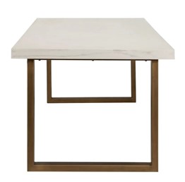 Stół Jadalniany WHITEBONE BRASS 235 Biały