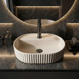 Umywalka Nablatowa MARCELA 50 VANILLA Beżowy