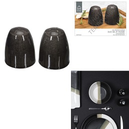 Zestaw Solniczka i Pieprzniczka NERGO Czarne