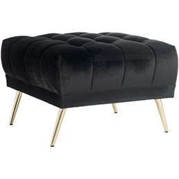 Pufa HUXLEY ANTRACIET - Czarny/Złoty