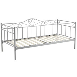 Łóżko Metalowe 90x200 cm MBD8509 Szary