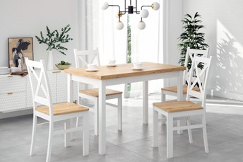 Stół ST23-FX 68x120 Dąb Złoty Craft/Biały