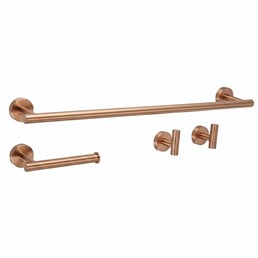 Komplet Wieszaków Łazienkowych ARI Miedź Szczotkowany