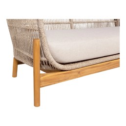 Sofa Ogrodowa TERRACINA Beżowy/Brązowy