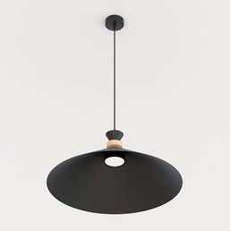 Lampa Wisząca OLIVO 1L Czarny
