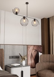 Lampa Wisząca ECHO 3 Czarny