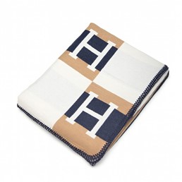 Koc SHP PARIS HOME 135x170 Granatowy/Brązowy