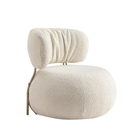 Fotel LOW TEDDY Biały