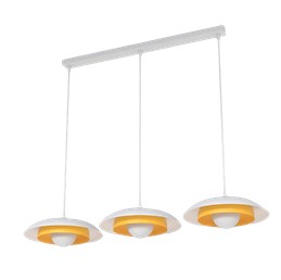 Lampa Wisząca SKIN 3 Pomarańczowy/Biały