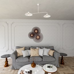 Żyrandol FOSTER 2 Biały