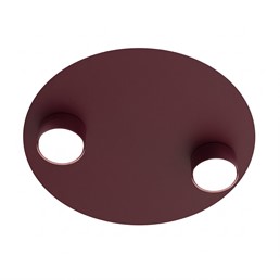 Lampa Sufitowa BOLX 2 Burgundowy