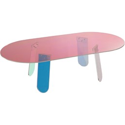 Stolik MODIG M75-120 Wielokolorowy/Transparentny