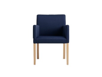 Fotel Wilton Arms 84 60x61x84 Atramentowy/Naturalny