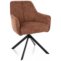 Krzesło NOTTI Leo Camel/Czarny Mat