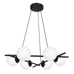 Lampa Wisząca ARTON K-4967 Czarny/Biały Matowy