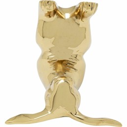 Dekoracja YOGA BUNNY 10 cm Złota