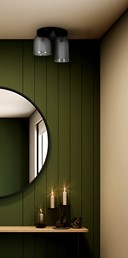 Lampa Sufitowa INGA K-5634 Grafitowy/Czarny